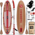 TIGERXBANG Deska SUP, deska do paddlingu, 10'8, 330 x 86 x 15 cm, z kompletnym nadmuchiwanym akcesoriami klasy premium, bardzo szerokie deski do wiosłowania dla dorosłych i dzieci, kolekcja Pandora