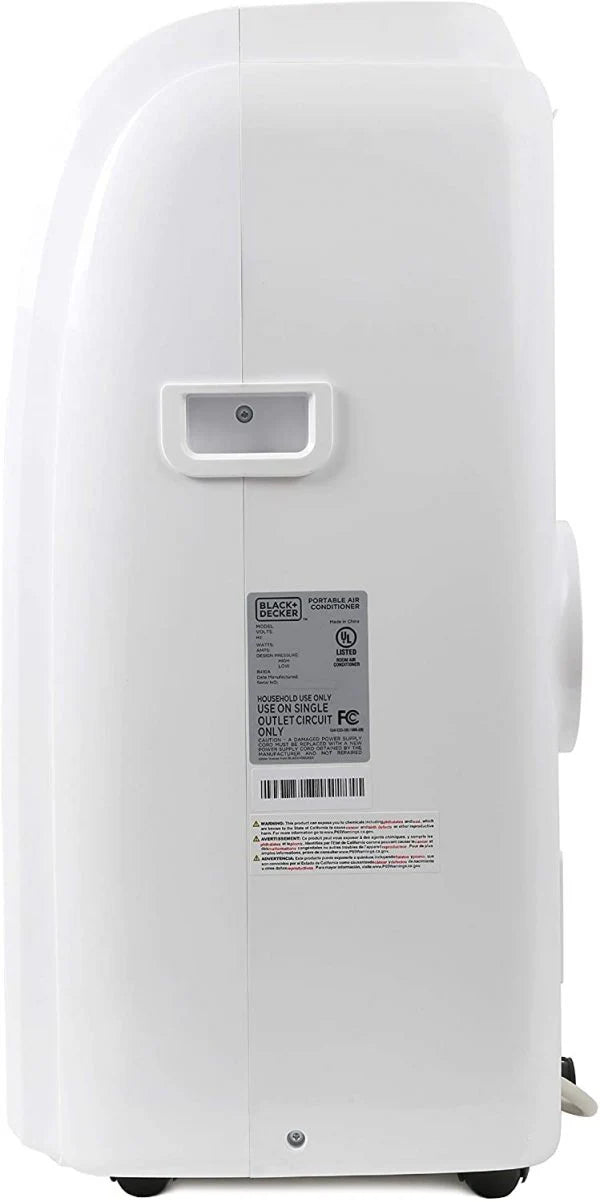 14,000 BTU Portable Air Conditioner with Heat and Remote Control, White
