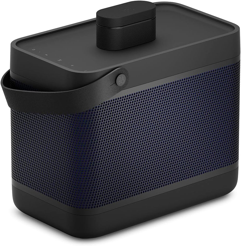 Bang & Olufsen Beolit 20 Przenośny głośnik z bluetooth, z ładowaniem bezprzewodowym, głośny dźwięk 360 stopni, głośnik do domu i na zewnątrz, ładowarka Qi do telefonu - Grey Mist