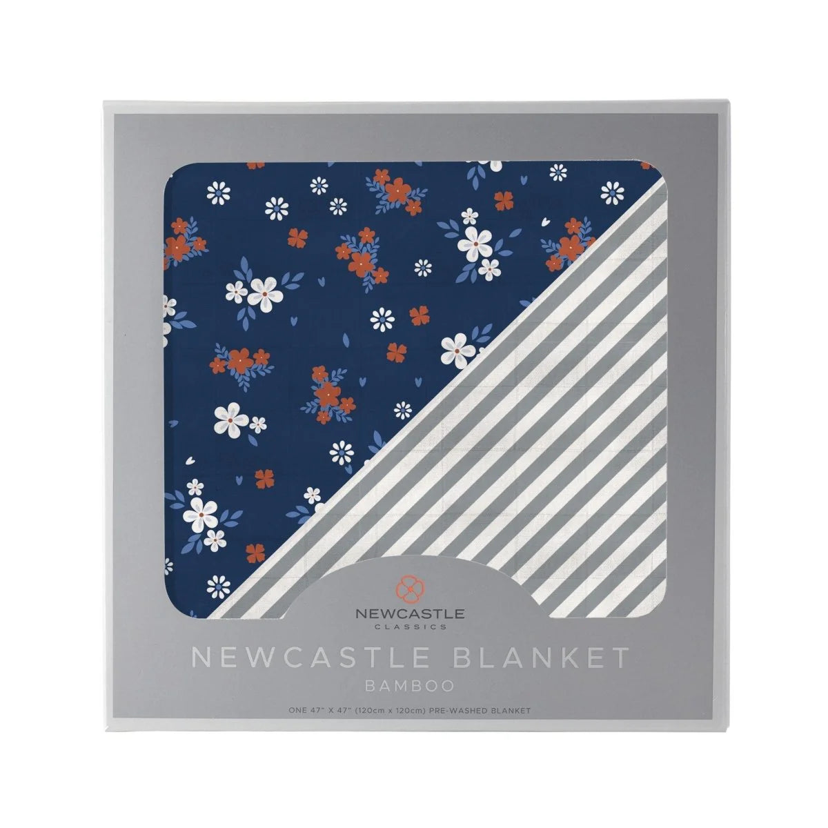 Serenity and Finley Stripe Bamboo Muslin Blanket