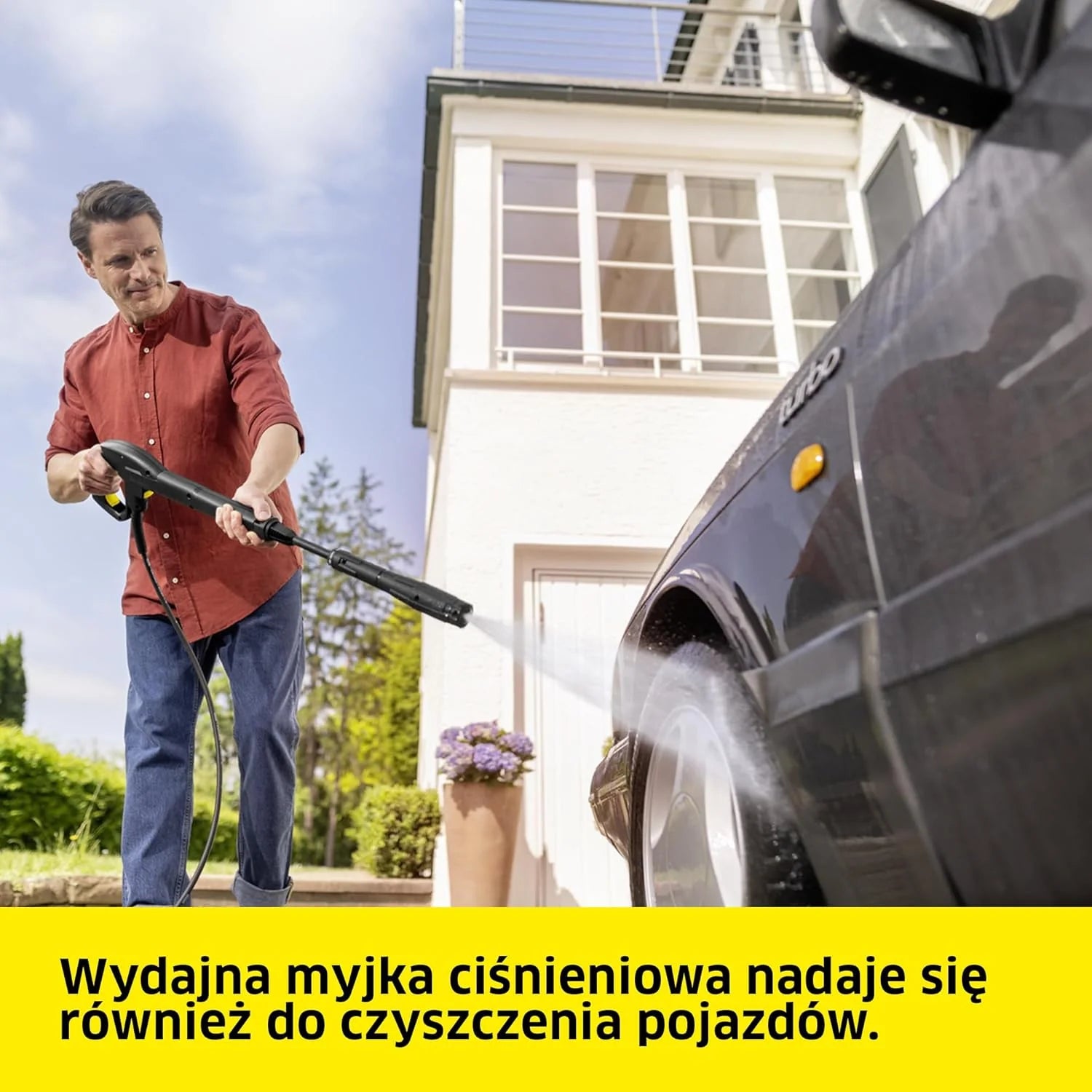 Kärcher Myjka ciśnieniowa K 5 Power Control, 145 bar, 500 l/h, wydajność powierzchniowa: 40 m²/h, filtr wody, waga: 13 kg, wąż ciśnieniowy i pistolet, lanca rotacyjna i dysza strumieniowa