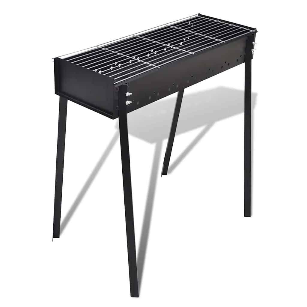 Kwadratowy grill węglowy ze stojakiem vidaxl