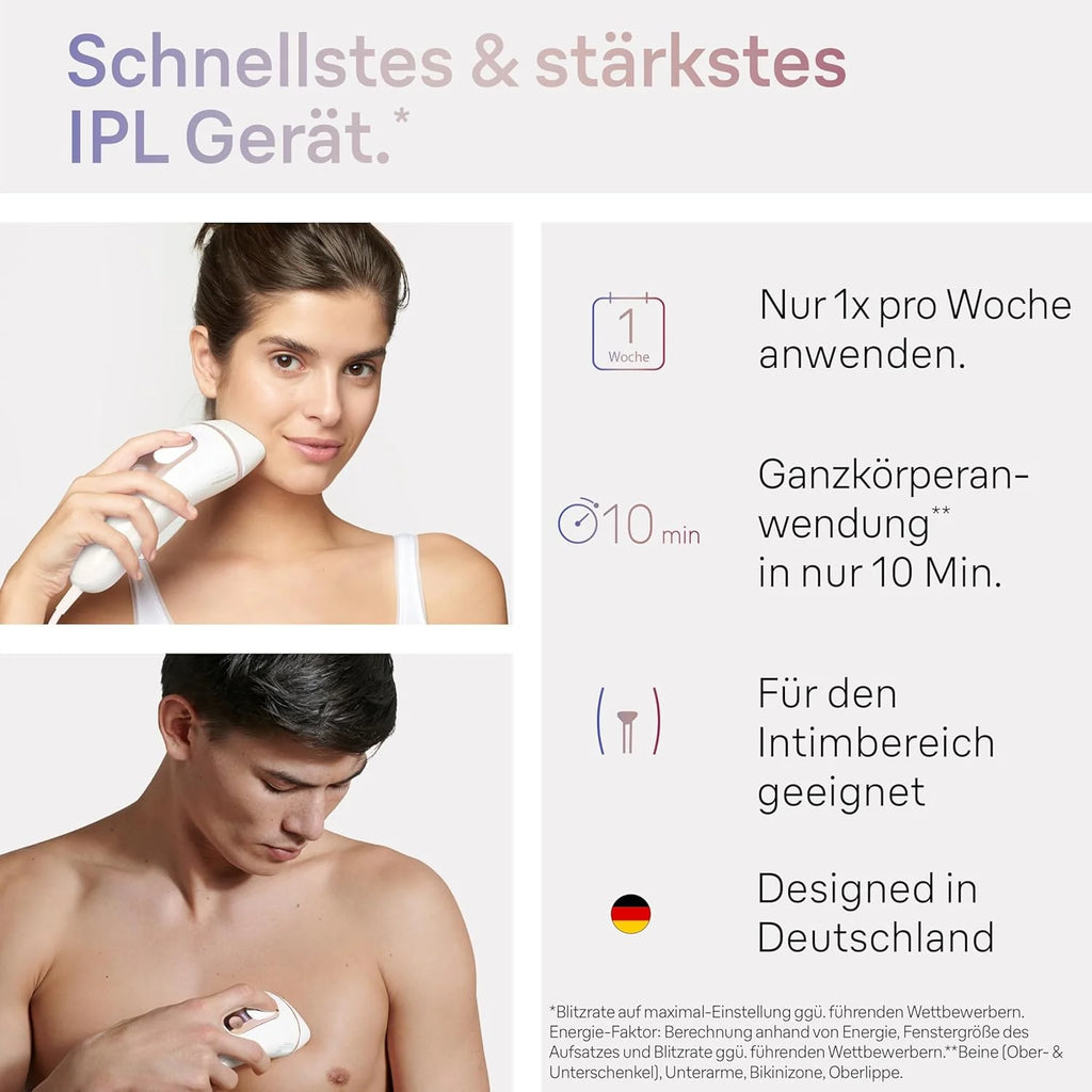 Braun IPL Silk·expert Pro 3 – urządzenie do usuwania włosów IPL, trwałe i bezbolesne usuwanie włosów w domu – w zestawie etui, golarka Venus, 2 nasadki, zaprojektowane w Niemczech – PL3136, biały