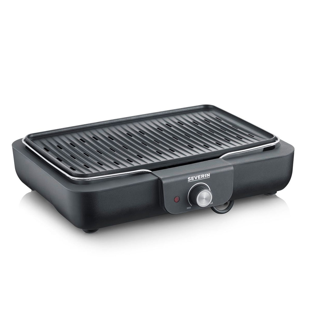 Grill stołowy Severin PG 8556 z płytą grillową - 2300 W, czarny