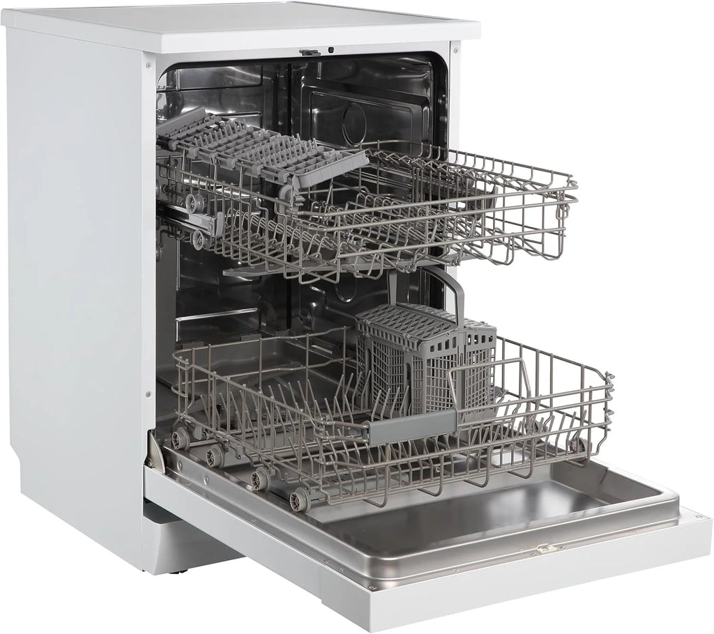 Respekta Bena zmywarka do zabudowy, 60 cm / 5 programów/opóźniony start/automatyczne otwieranie drzwi / 2 ramiona spryskujące / 49 dB/klasa energetyczna D/biała/model GSPS60W-12