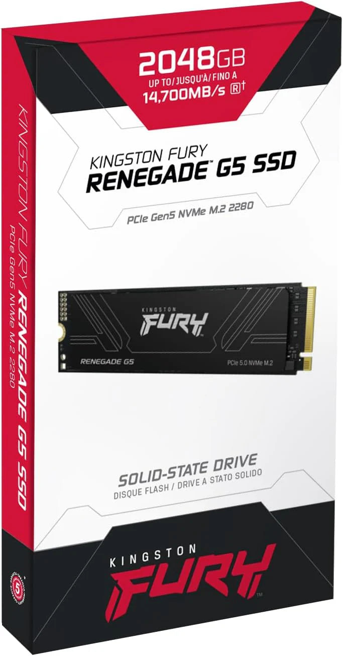 Kingston FURY Renegade G5 PCIe 5.0 NVMe M.2 SSD 2T-SFYR2S/2T0