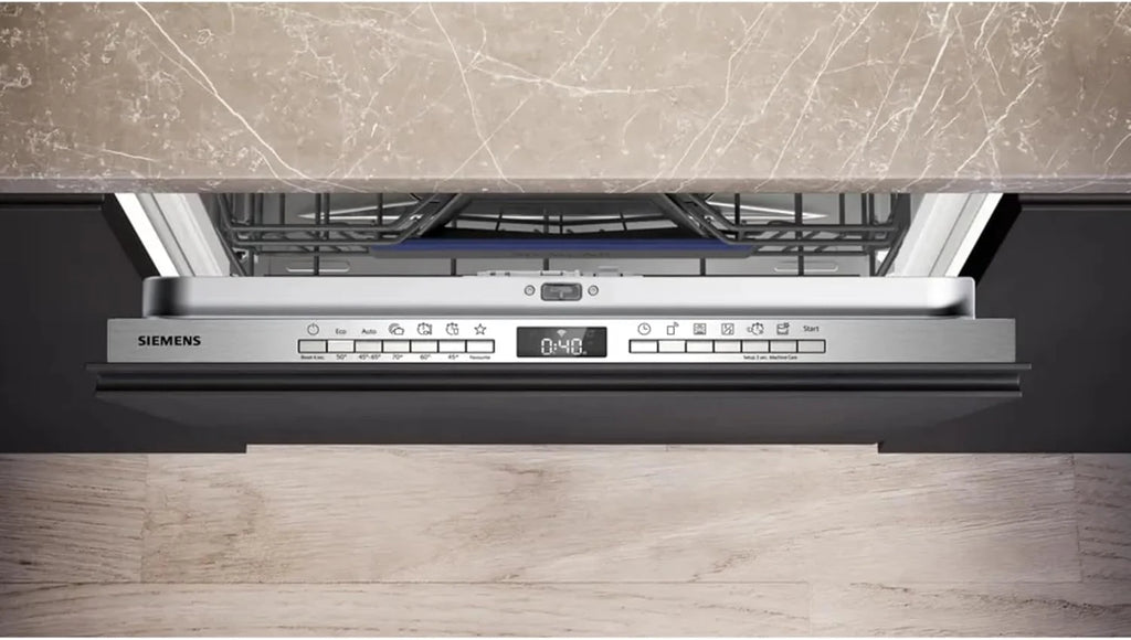 Siemens SX63EX22CE, iQ300, zmywarka XXL, w pełni zintegrowana, 60 cm, inteligentna zmywarka, wyprodukowano w Niemczech, szuflada na sztućce, varioSpeed Plus, kosze Flex, autoOpen dry, przycisk