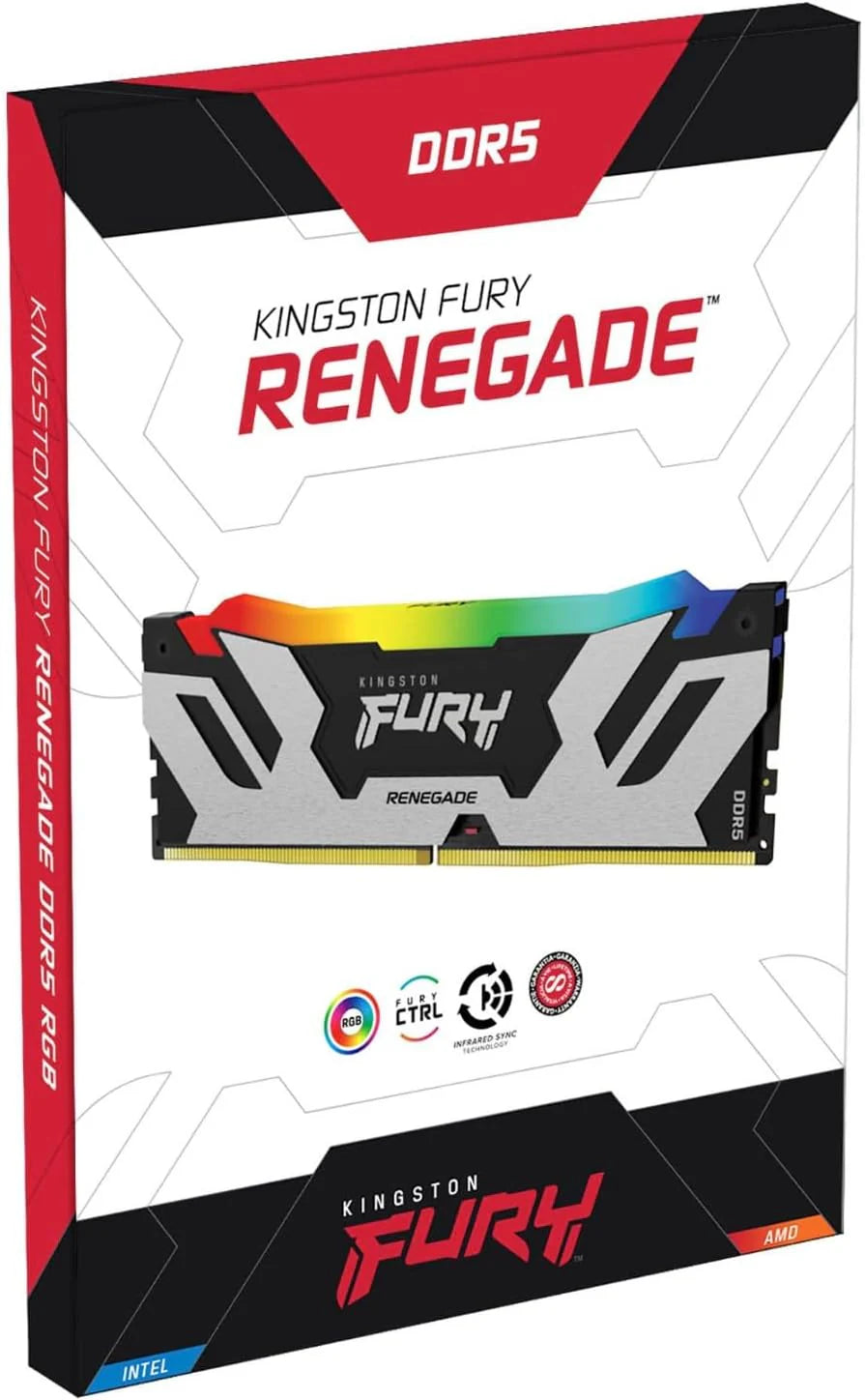 DDR5 32GB KIT 2x16GB PC 6400 Kingston Fury Renegade RGB KF564C32RSAK2-32