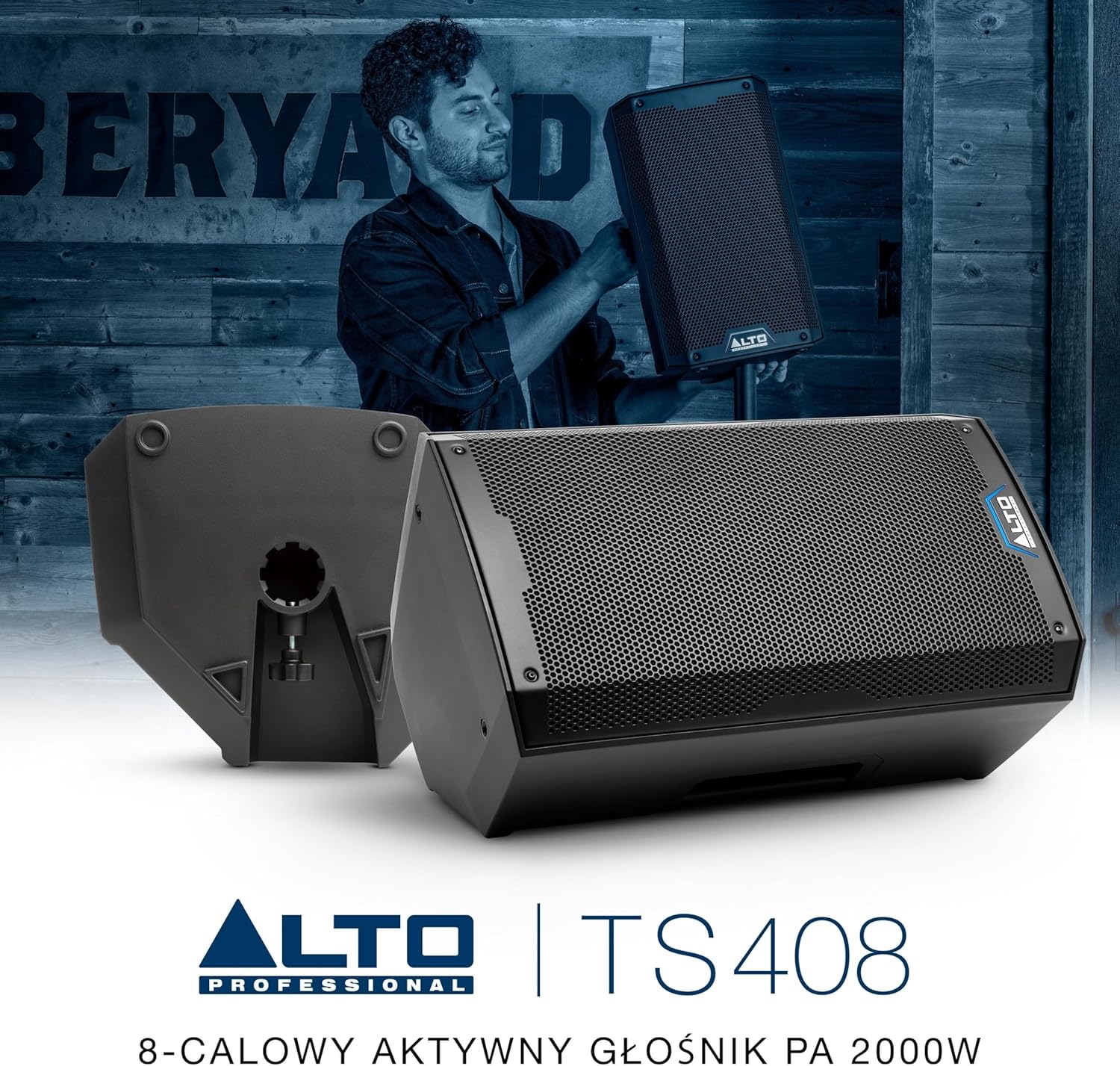 ALTO TS410 Aktywny Głośnik PA 2000W 10 z 3-Kanałowym Mikserem, Bluetooth, Bezprzewodowym Podłączaniem Głośników, DSP i Aplikacją