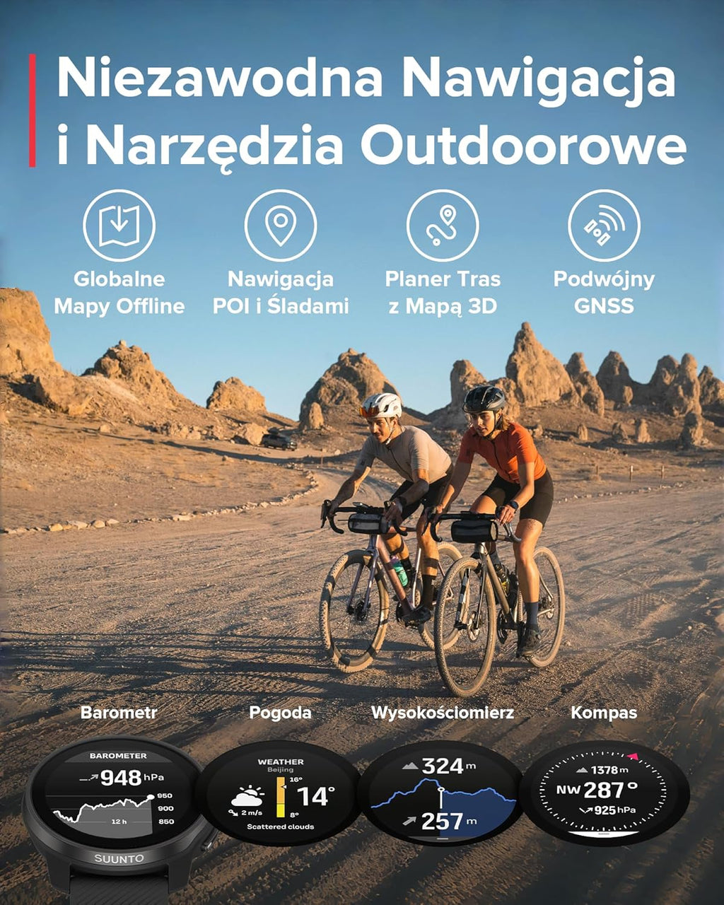 SUUNTO Race S Zegarek Biegowy z Ekranem Dotykowym Amoled, Dwuzakresowy Gps Zegarek Sportowy, Śledzenie Hrv i Snu, Plan Treningowy Oparty na Si, Bezpłatne Mapy Offline, Wodoodporność do 50M