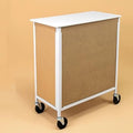 Portable Promotion Counter Table, Foldable Display Stand with Wheels, PVC Exhibition Booth for Trade Shows, Retail Marketing, Product Sampling, Brand Visibility, Easy Assembly, Mobile Event Desk