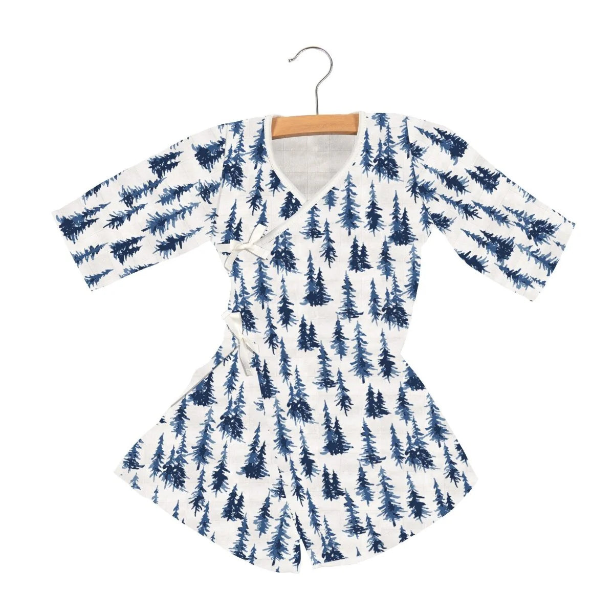 Baby Clothes Soft Bamboo Robe, Natural Comfort | Midnight MoonIndigo Forest