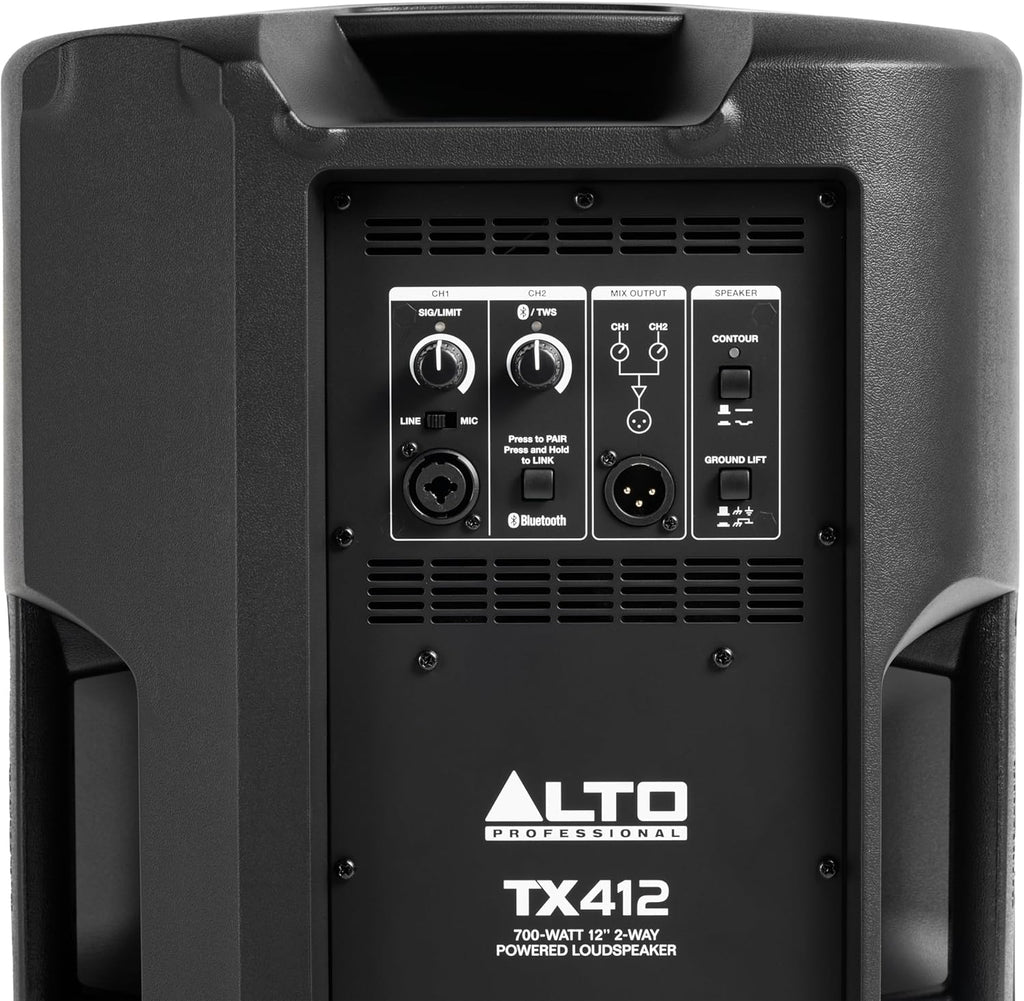 ALTO TS410 Aktywny Głośnik PA 2000W 10 z 3-Kanałowym Mikserem, Bluetooth, Bezprzewodowym Podłączaniem Głośników, DSP i Aplikacją