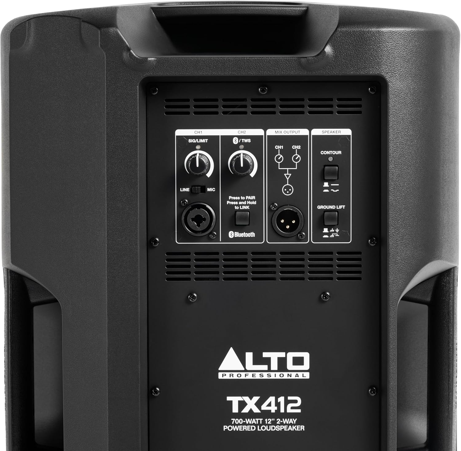 ALTO TS410 Aktywny Głośnik PA 2000W 10 z 3-Kanałowym Mikserem, Bluetooth, Bezprzewodowym Podłączaniem Głośników, DSP i Aplikacją