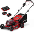 Kosiarka akumulatorowa Einhell GC-CM 36/46 S Li BL Power X-Change (36 V, szerokość cięcia 46 cm, maks. 500 m², bezszczotkowy, napęd kół, pojemnik 50 l, 2 baterie 4,0 Ah + 1 podwójna ładowarka)