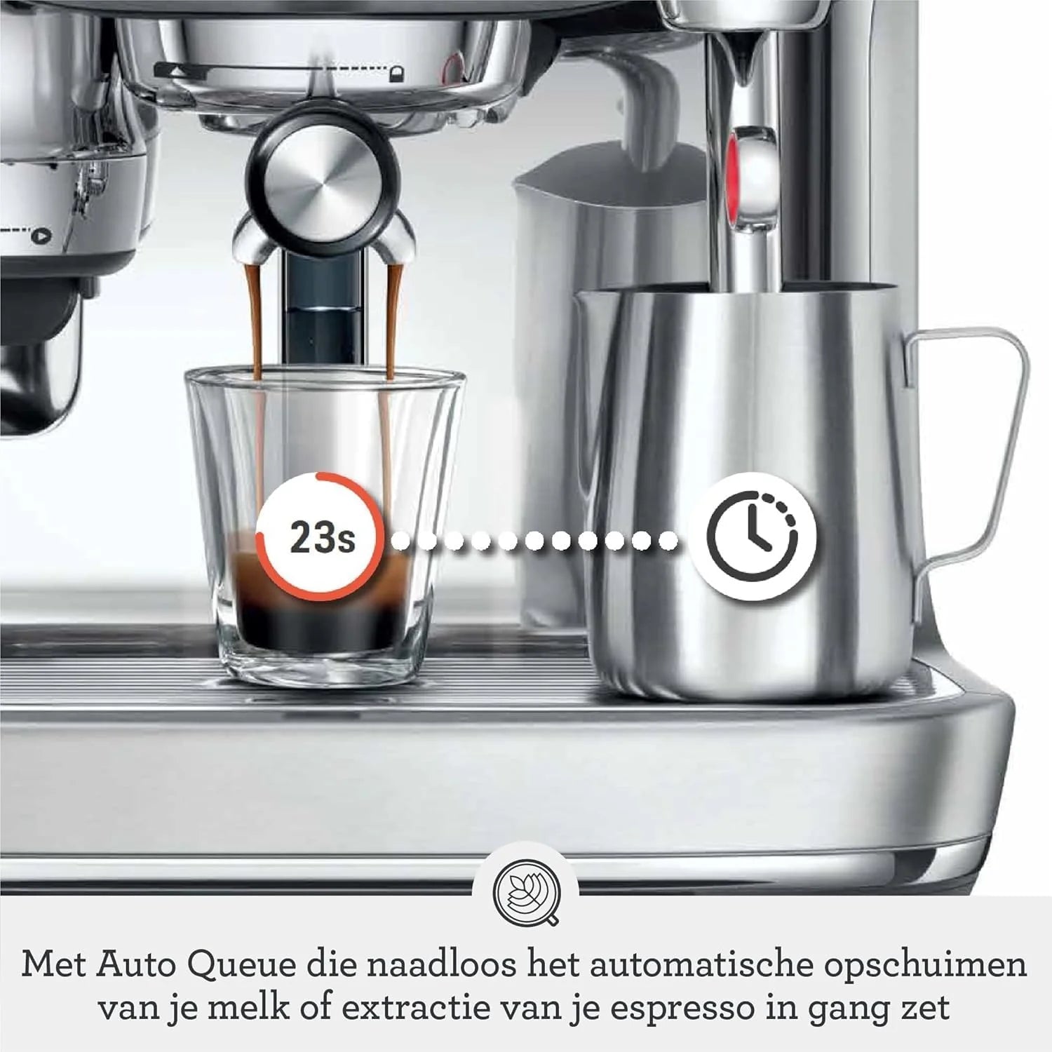 Sage - The Oracle Jet, Professional Coffee Machine with Manual and Automatic Milk Frother, Stainless Steel, Stal Nierdzewna