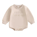 Baby Sweatshirt Bodysuit Letter Embroidery Long Sleeve Clothes