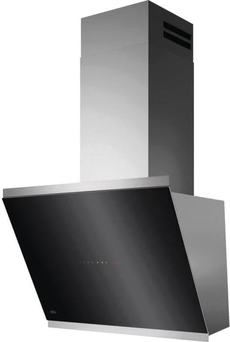 AEG Okap kuchenny seria 7000 z SilenceTech 60 cm – okap ścienny ze szkłem – przepływ powietrza wylotowego i termoobiegowego – maks. 760 m³/h w trybie wywiewu z maks. 67 dB (A) – funkcja wentylacji –