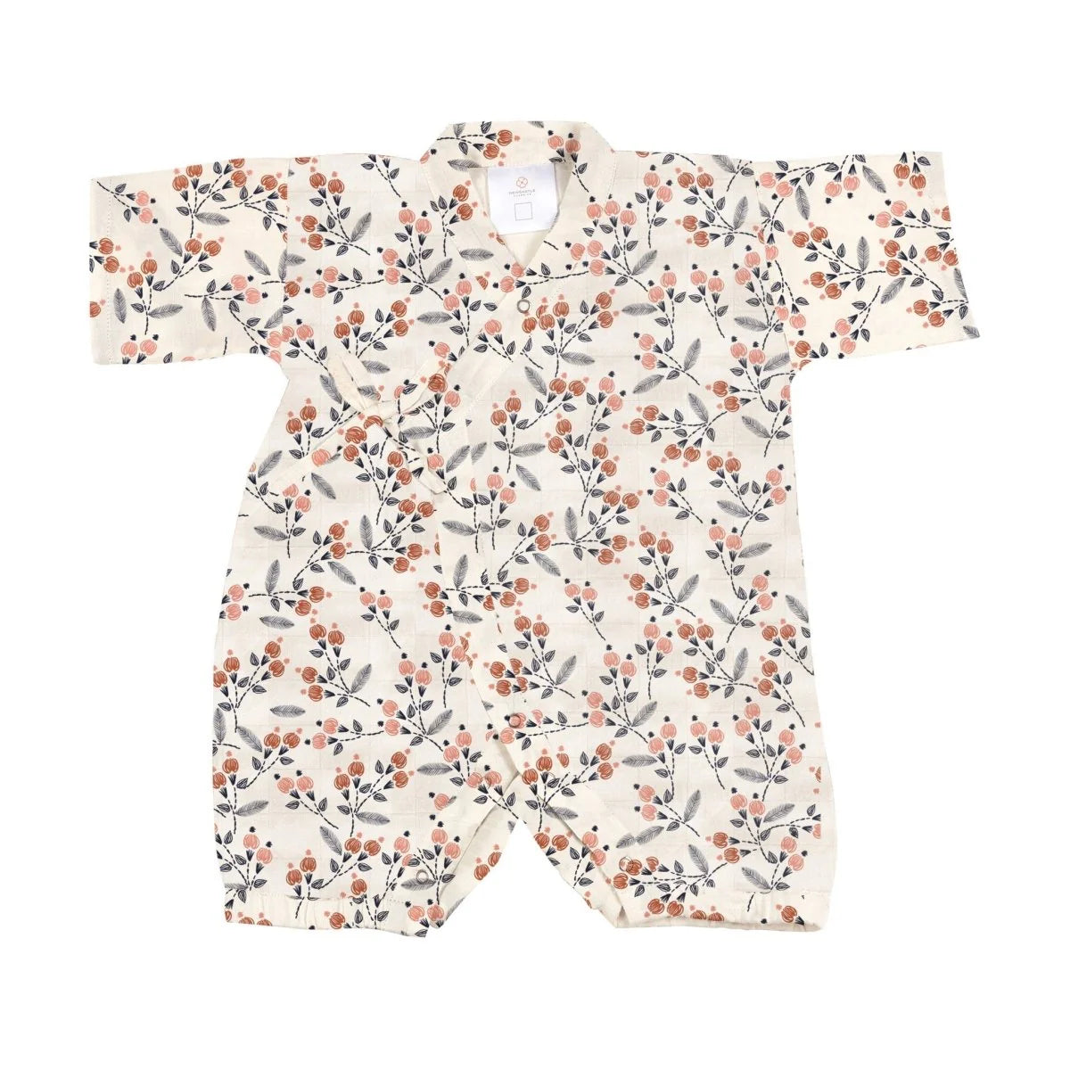 Baby clothes Soft Bamboo Kimono Jumpsuit Natural Comfort | Dahlia Floral