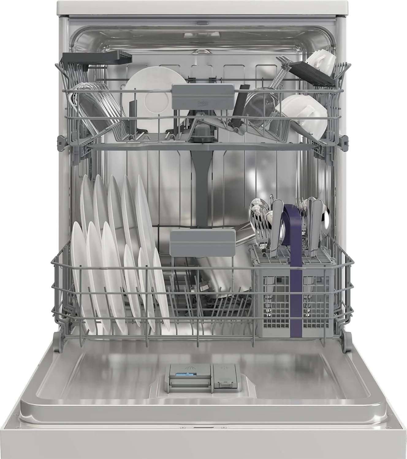 Beko BDFN26430W zmywarka do naczyń 60 cm, wolnostojąca, do zabudowy, na 14 nakryć wymiarowych, 6 programów, 4 dodatkowe funkcje, 3 poziomy zlewu, HigienIntense, SelfDry, program do połowy załadunku,