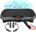Vibration Plate Fitness Platform Exercise Machine Vibrating Lymphatic Drainage Shaking Full Body Shaker Workout Vibrate Stand Shake Board Sport Gym for Weight Loss Fat Burner for Women Men