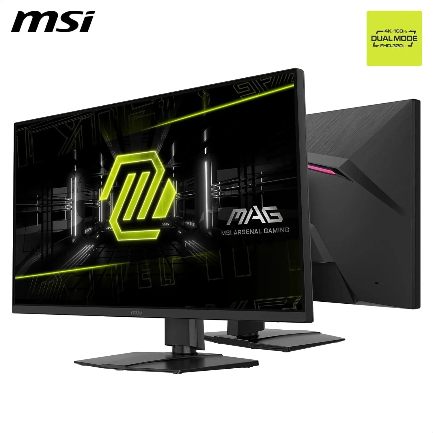 MSI MAG 322URDF E16 Monitor do gier 32 4K UHD 3840 x 2160 Rapid IPS 0,5 ms DisplayHDR 400 Ochrona oczu AI Vision Dual Mode HDMI 2.1 DP 1.4a Regulowany kąt nachylenia/wysokość - czarny
