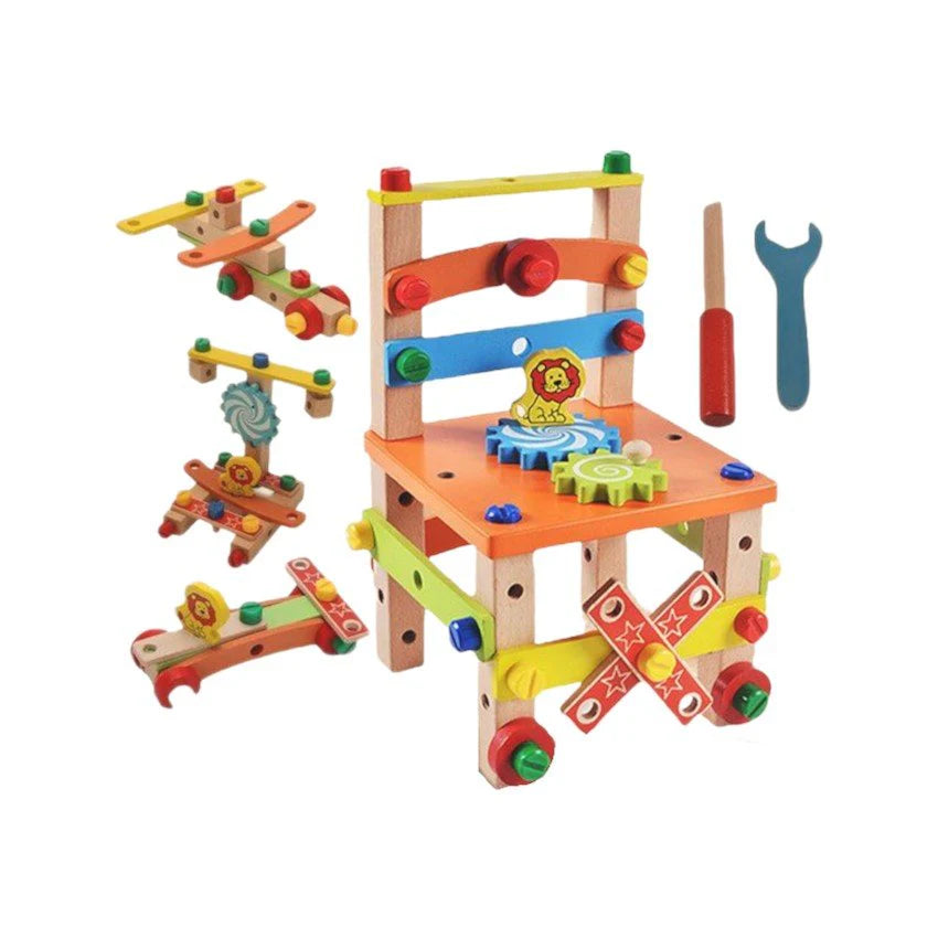 Wooden Assembly Chair – Hands-On Construction & Development Toy