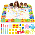 Magic Water Drawing Mat 32.7x20.5in. with 20 Accessories, Stamps, Pens