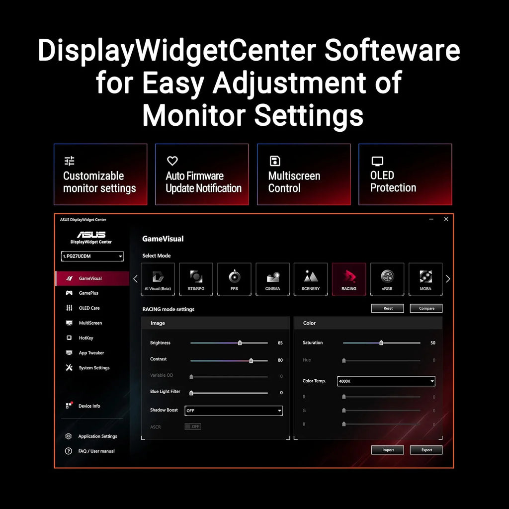 ASUS ROG Swift OLED PG27UCDM - OLED-Monitor - Gaming - 68.6 cm (27)