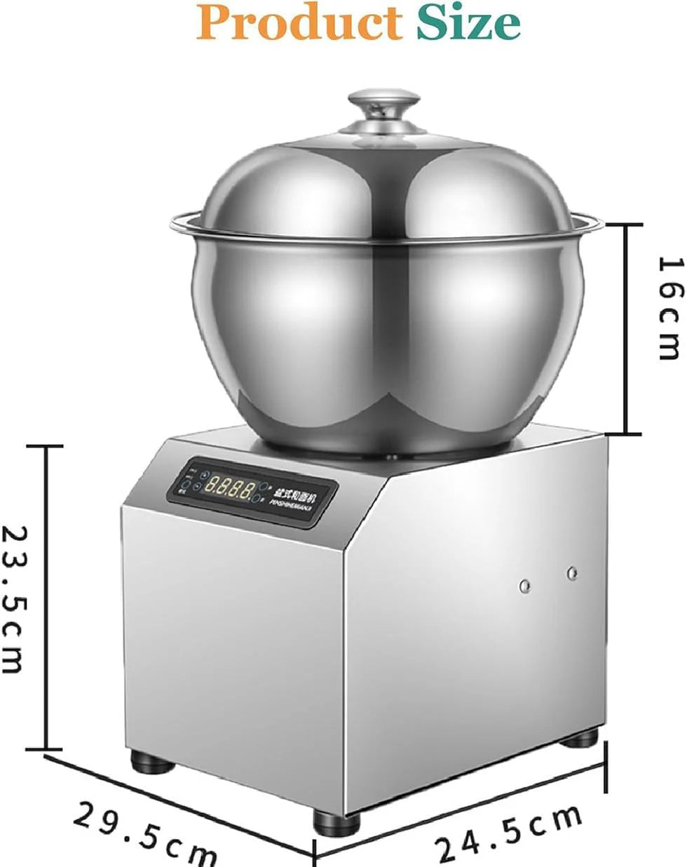 Commercial Dough Stand mikser, elektryczny mikser żywnościowy ciasto ze stali nierdzewnej maszyna gniazdowa z osłoną i timerem bezpieczeństwa, na ciasto (5KG)