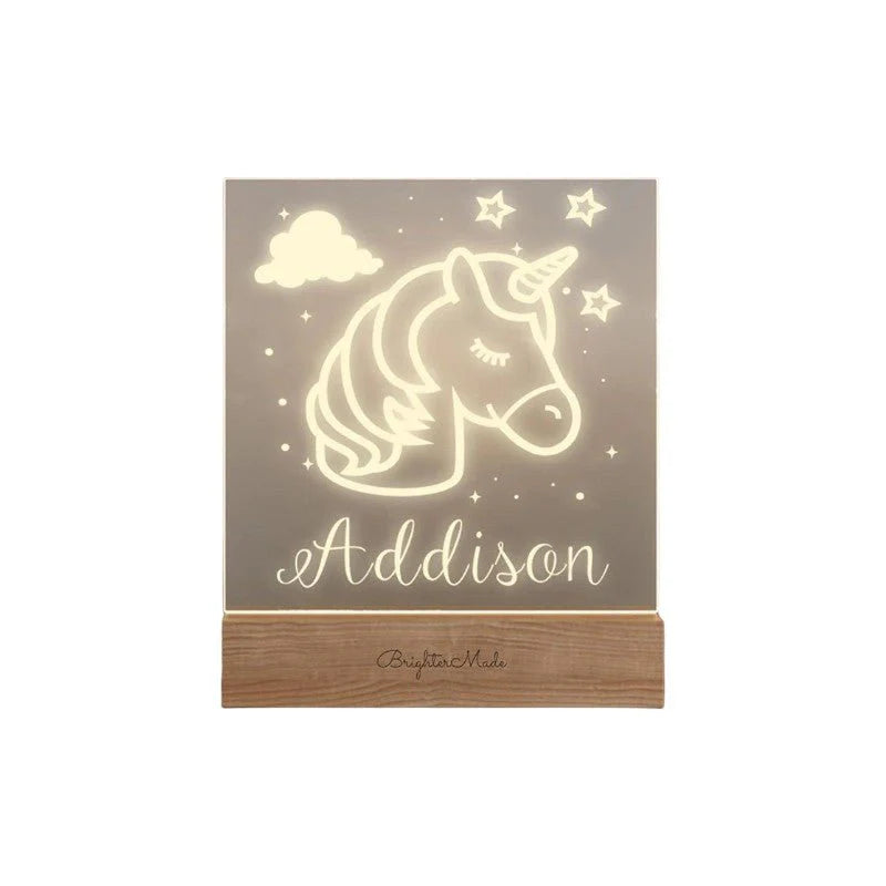 Personalized Baby Night Light with Name, LED Nursery Lamp