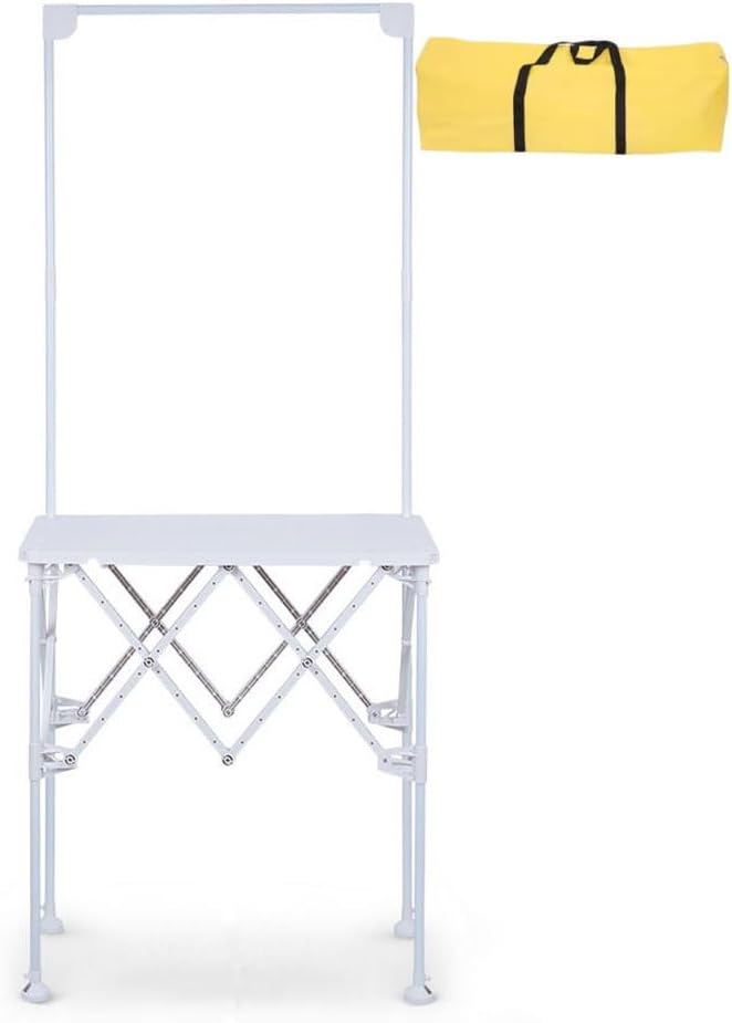 Portable Folding Promotion Table with Display Stand, Lightweight Trade Show Booth Counter for Supermarket Sampling, Advertising Events, Consultation Desk and Retail Exhibits