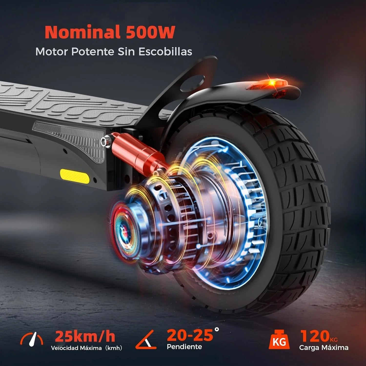 iScooter ix3 hulajnoga elektryczna dla dorosłych, bateria 480WH, maksymalna autonomia 40 km, składana hulajnoga elektryczna, sterowanie aplikacją, ładowanie 120 kg, regulowana kierownica, czterokrotne