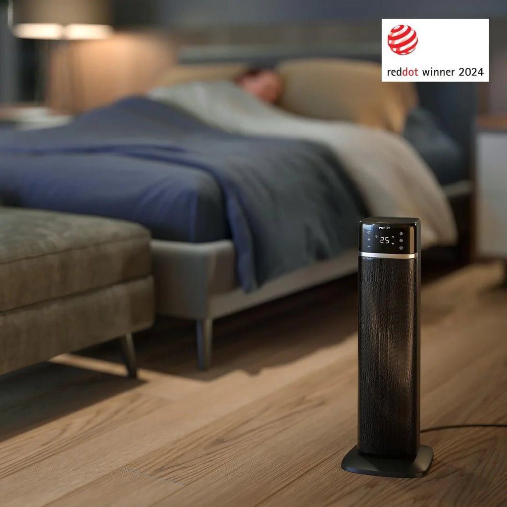 Philips Air Performer 3w1 - wentylator, oczyszczacz powietrza i grzejnik, Filtr NanoProtect HEPA, Usuwa alergeny, wirusy, bakterie, zapachy i 99,97% pyłków z powietrza, Cichy, Kolor Szary (AMF870/15)