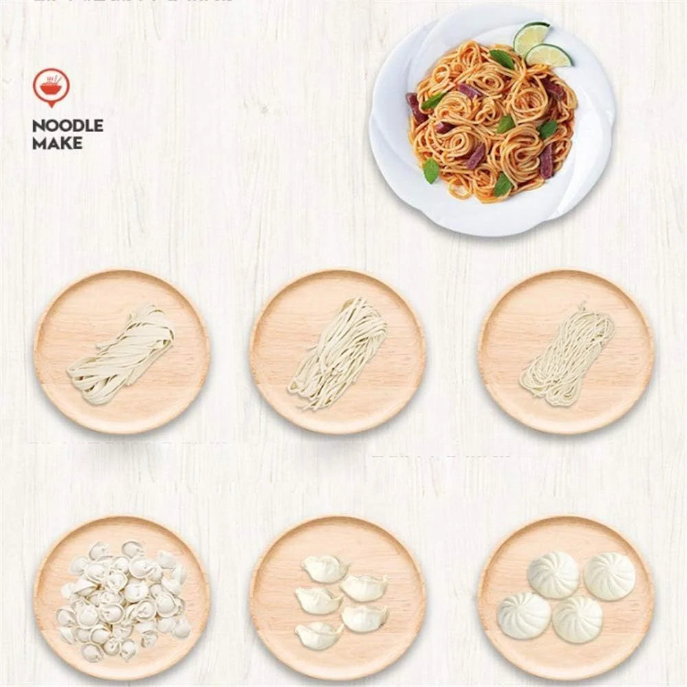 Maszyna do makaronu, maszyna do makaronu 180 W elektryczna maszyna do makaronu, komercyjna elektryczna maszyna do robienia makaronu, idealna do spaghetti, lasagne lub pierogów, krajalnica do makaron
