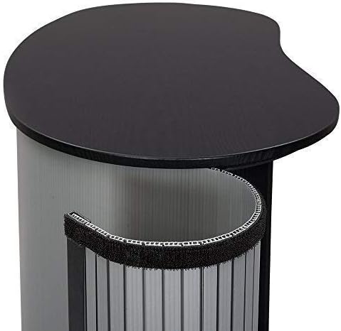 Vispronet Portable Trade Show Counter â 3ft Podium Countertop, Vendor Table with Silver Corrugated Plastic Sidewalls, Table Top Podium for Convention Booth Display, Carry Bag Included (Light Wood)