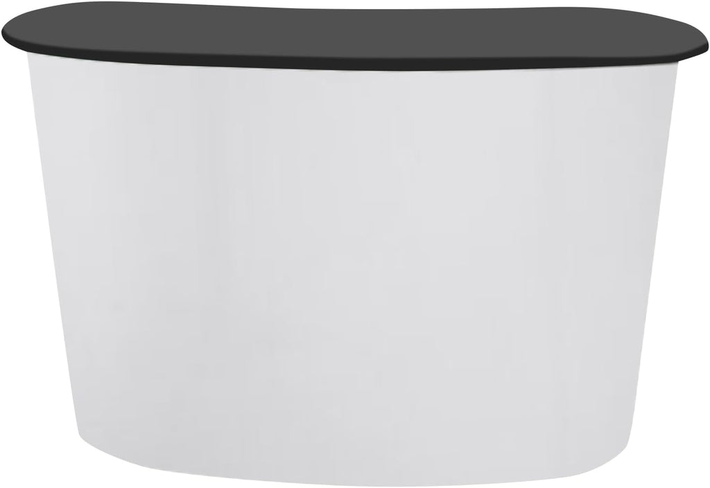 Foldable Pull-net Promotion Table Portable Trade Show Counter Free-Standing Display Counter Stand 51.97 Inches Reception Desk with Counter for Trade Shows, Promotions, and Retail Events