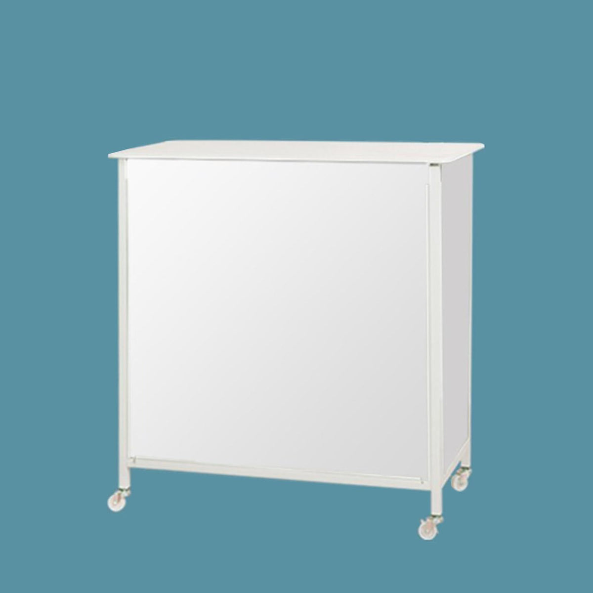 Mobile Portable Promotion Counter, Pop Up Display Table with Storage, Folding Trade Show Booth Desk for Exhibitions, Supermarket Tasting & Event Reception, Commercial Kiosk Stand with Carrying Bag