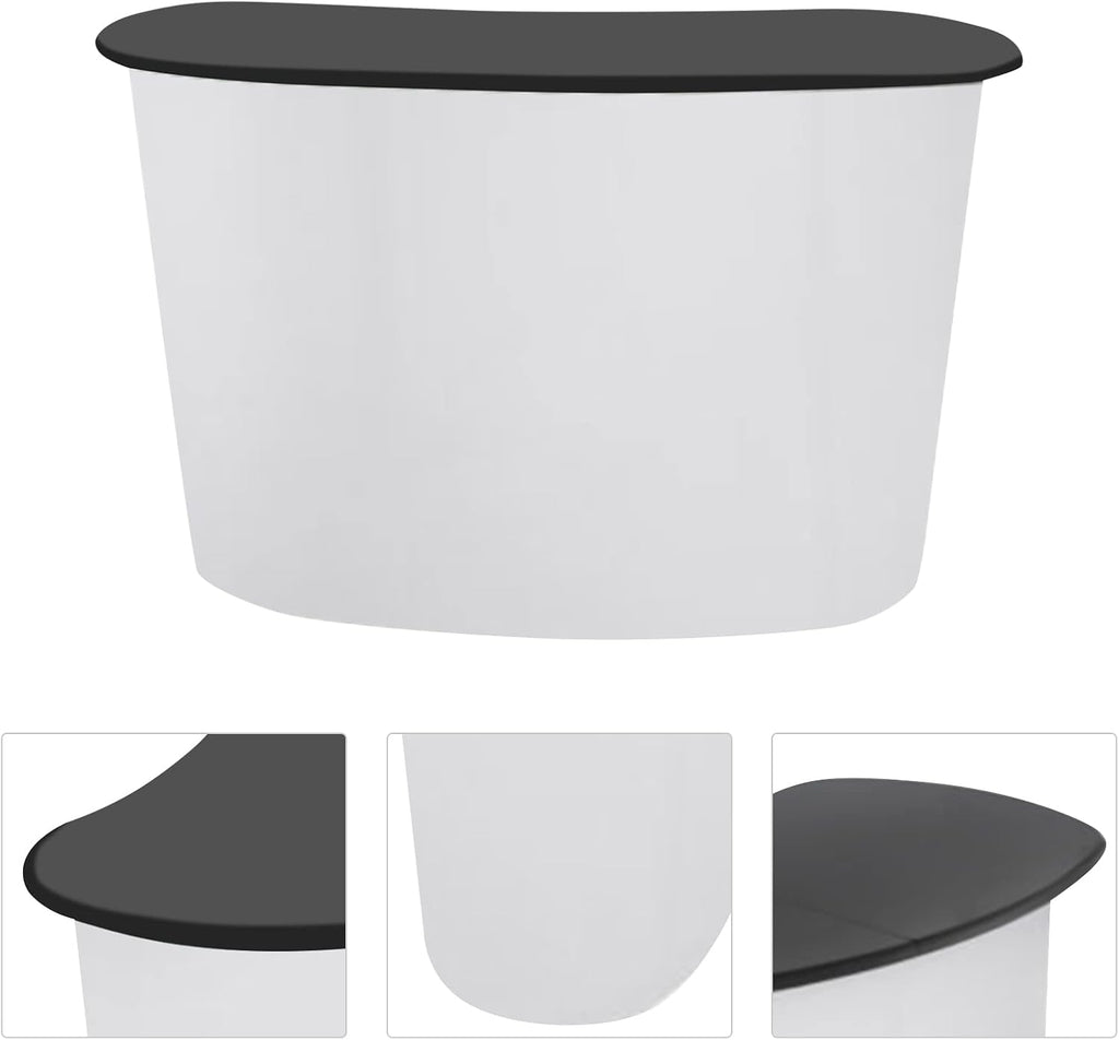 Portable Trade Show Counter Tradeshow Podium Table,Salon Reception Desk,Pop Up Mall Shop Display Counter Table Stand
