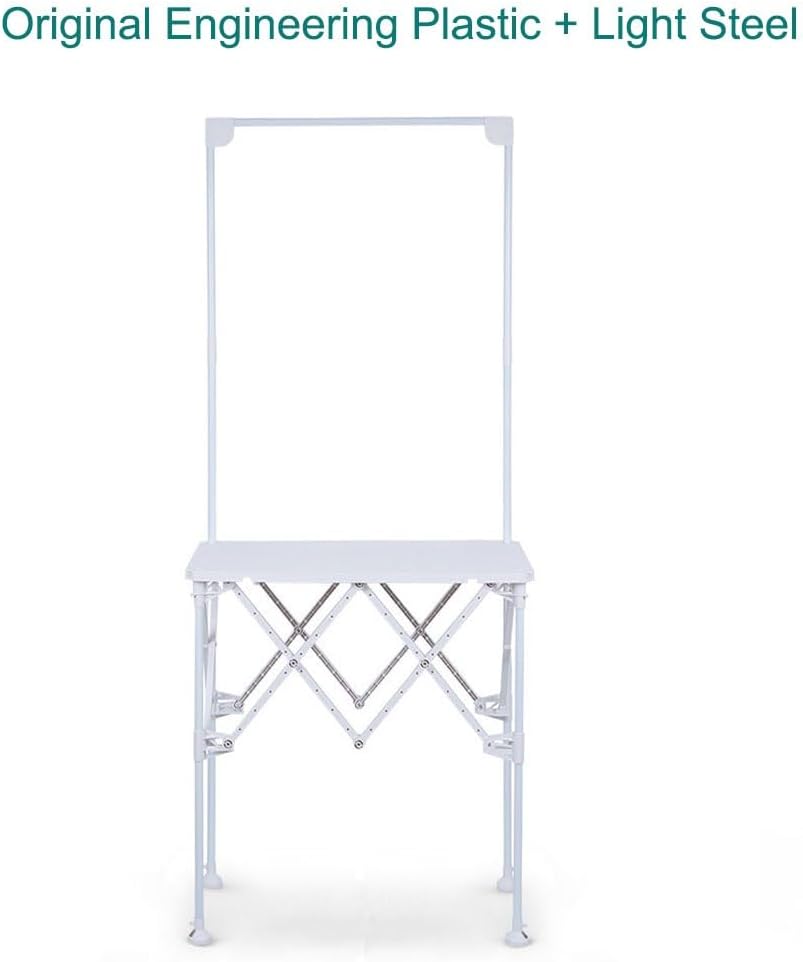 Portable Folding Promotion Table with Display Stand, Lightweight Trade Show Booth Counter for Supermarket Sampling, Advertising Events, Consultation Desk and Retail Exhibits