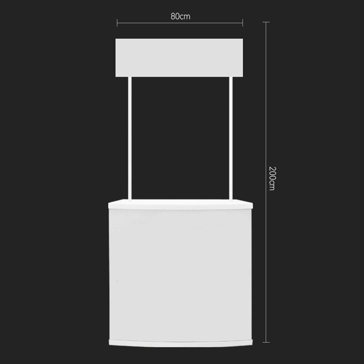Mobile Portable Promotion Counter Tableï¼Supermarket Tasting Table Booth Kiosk Trade Show Display Banner Standï¼Reception Event Desk Podium Tableï¼ for Booth/Advertising/Exhibition