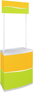 ZeHuoGe Exhibition Display Promo Counter Table Demo Foldable 31-7/8" x 18-1/2" x 80-1/2" Materials PP Traveling Presentations In-Store Displays US Delivery