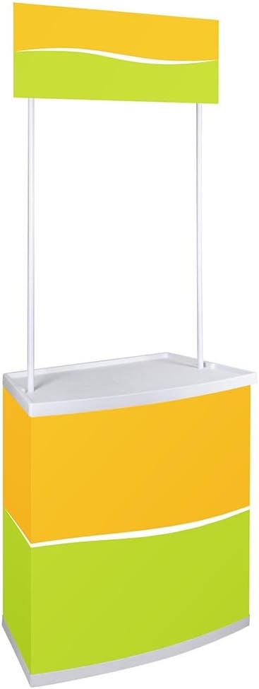 ZeHuoGe Exhibition Display Promo Counter Table Demo Foldable 31-7/8" x 18-1/2" x 80-1/2" Materials PP Traveling Presentations In-Store Displays US Delivery