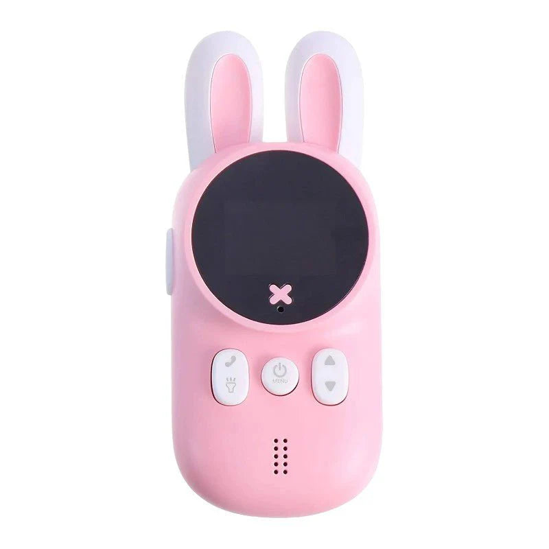 Walkie Talkie Bunny Toy for Kids, 3km Range, 22 Channels, LED Light