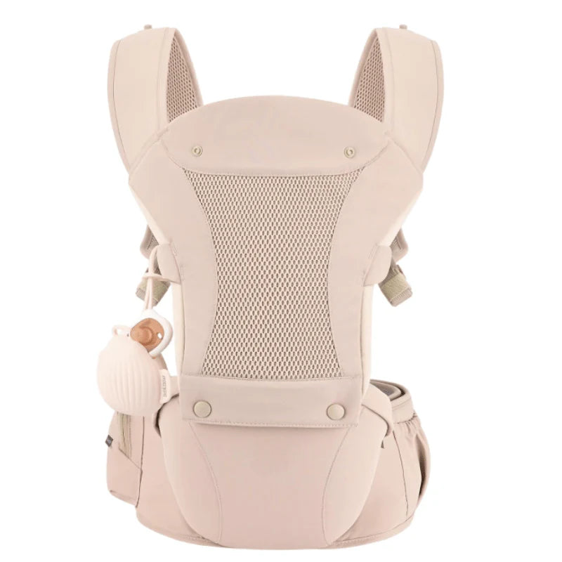 6-in-1 Baby Carrier with Adjustable Waistband, Padded Straps & Bibs
