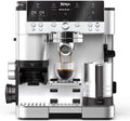 Ninja Luxe Premier Ekspres do kawy 3 w 1, latte, cappuccino, cold brew, espresso, wbudowany młynek i spieniacz do mleka, łatwy w obsłudze, 4 automatyczne ustawienia spieniania, srebrny, ES601EU