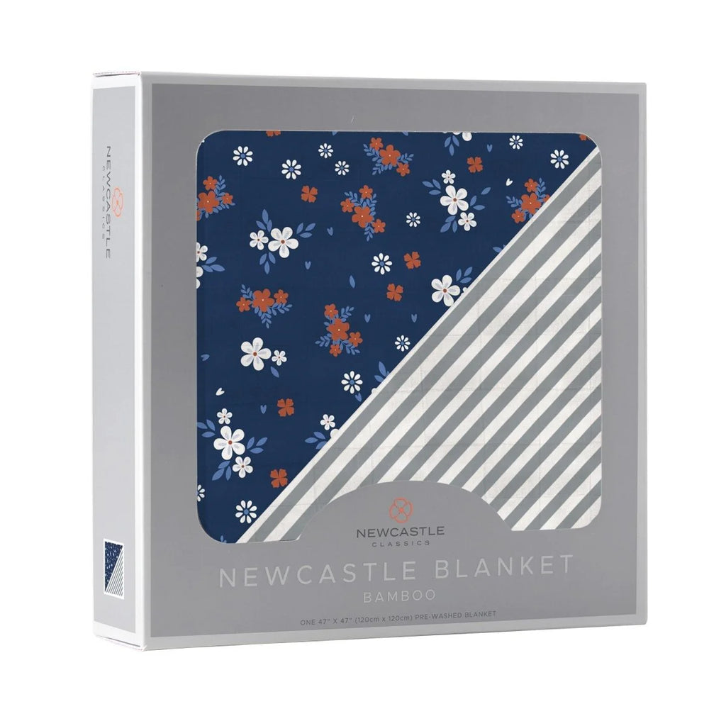 Serenity and Finley Stripe Bamboo Muslin Blanket