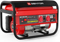 GENTOR generator prądu awaryjnego benzyna cichy 2200 Watt 6.5HP, generatory prądu 4-suwowy silnik benzynowy, 2x 230V, 1x 12V, pull-start, dla kempingu, na zewnątrz, warsztat, dom