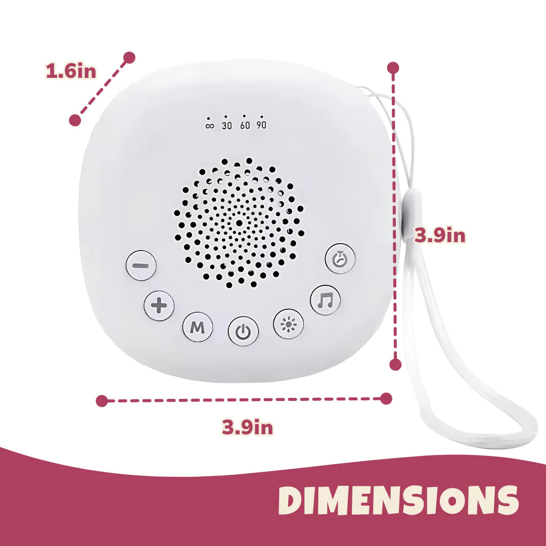 Portable White Noise Machine – 20 Sound Modes, USB-C Rechargeable