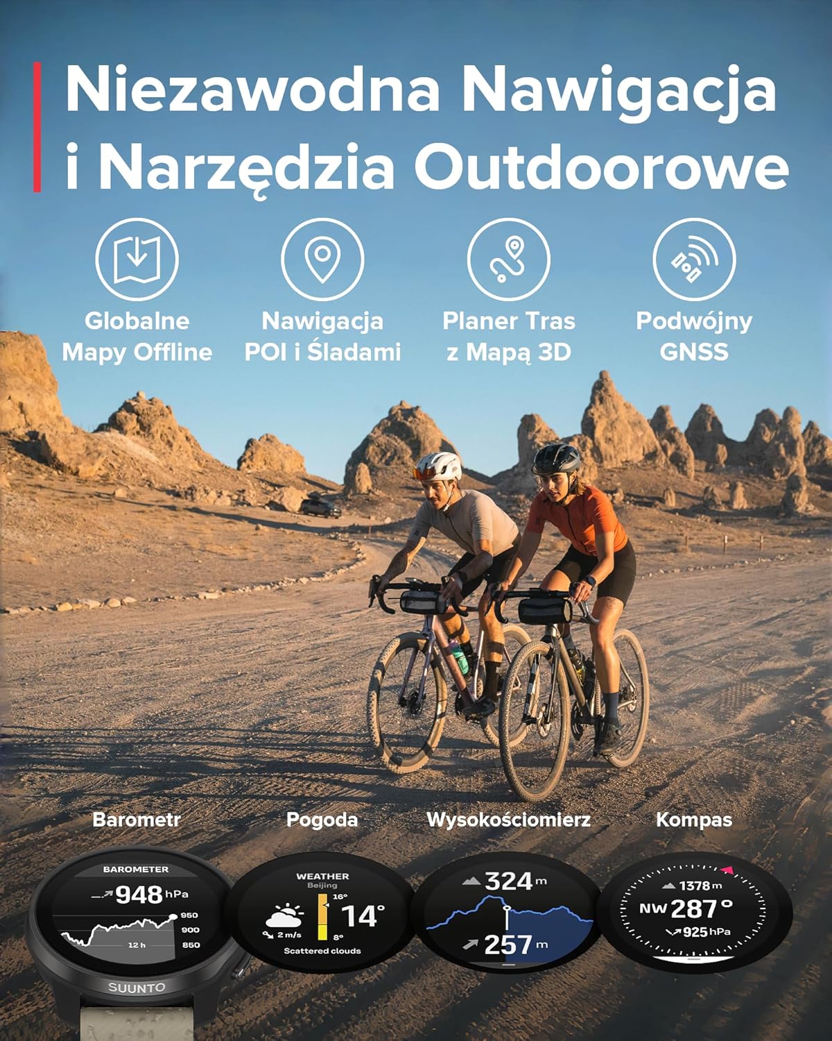 SUUNTO Race S Zegarek Biegowy z Ekranem Dotykowym Amoled, Dwuzakresowy Gps Zegarek Sportowy, Śledzenie Hrv i Snu, Plan Treningowy Oparty na Si, Bezpłatne Mapy Offline, Wodoodporność do 50M